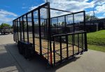 7x18 Dovetail Debris Utility Trailer w/ Side Gate 6 Foot Mesh sides (2) 3,500lb Axles 7K GVWR - Image 9