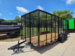 6.4x18 Debris Junk Trash Removal Leaf Trailer 6ft Mesh Sides (2) 3500lb Axles 7k GVWR - Image 3