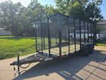 6.4' x 16' Debris Leaf Junk Trash Removal Loader Utility Trailer (2) 3500 Axles - Image 3