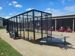 6.4' x 18' Debris Leaf Junk Trash Removal Loader Utility Trailer (2) 3500 Axles