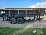 7x14 Tandem Utility Trailer (2) 5200lb Axles w/ Rear Brakes 2FT Mesh Sides Dovetail - Image 2