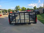 7x14 Tandem Utility Trailer (2) 5200lb Axles w/ Rear Brakes 2FT Mesh Sides Dovetail - Image 7