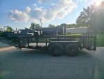 7x14 Tandem Utility Trailer (2) 5200lb Axles w/ Rear Brakes 2FT Mesh Sides Dovetail - Image 5