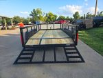 7x14 Tandem Utility Trailer (2) 5200lb Axles w/ Rear Brakes 2FT Mesh Sides Dovetail - Image 9