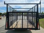 7x16 Debris Junk Trash Leaf Removal Trailer 6ft Mesh Sides and Ladder Racks 7k GVWR - Image 6