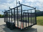 7x16 Debris Junk Trash Leaf Removal Trailer 6ft Mesh Sides and Ladder Racks 7k GVWR - Image 7