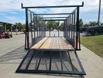 7x16 Debris Junk Trash Leaf Removal Trailer 6ft Mesh Sides and Ladder Racks 7k GVWR - Image 9