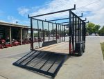 7x16 Debris Junk Trash Leaf Removal Trailer 6ft Mesh Sides and Ladder Racks 7k GVWR - Image 10