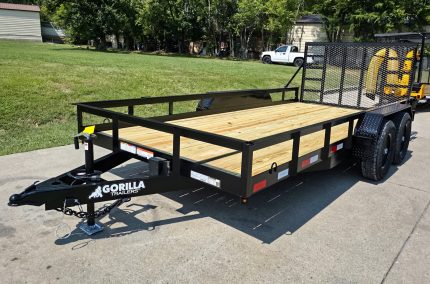 7' X 16' Straight Deck Heavy Duty Utility Trailer (2) 5,200lb Axles 10K GVWR