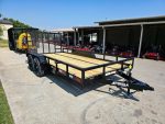 7' X 16' Straight Deck Heavy Duty Utility Trailer (2) 5,200lb Axles 10K GVWR - Image 2