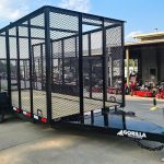 6.4' x 14'  Leaf Cage Debris Loader Utility Trailer (2) 3500 Axles