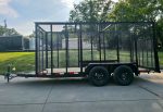 6.4' x 14'  Leaf Cage Debris Loader Utility Trailer (2) 3500 Axles - Image 3