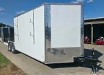 8.5x24 White Enclosed Hybrid with Side Ladder Racks (2) 7,000lb Axles 14K GVWR - Image 2