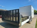 8.5x24 White Enclosed Hybrid with Side Ladder Racks (2) 7,000lb Axles 14K GVWR - Image 9