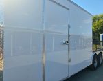 8.5x24 White Enclosed Hybrid with Side Ladder Racks (2) 7,000lb Axles 14K GVWR - Image 13