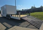 8.5x24 White Enclosed Hybrid with Side Ladder Racks (2) 7,000lb Axles 14K GVWR - Image 11