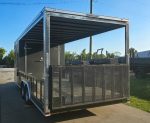 8.5x20 Charcoal Enclosed Hybrid Trailer with Gullwing (2) 3,500lb Axles - Image 5