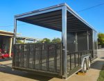 8.5x20 Charcoal Enclosed Hybrid Trailer with Gullwing (2) 3,500lb Axles - Image 7