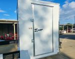 7x18 White Hybrid V Nose Trailer with 1' Mesh Siding (2) 5,200lb Axles - Image 7