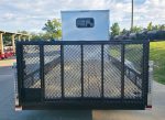 7x18 White Hybrid V Nose Trailer with 1' Mesh Siding (2) 5,200lb Axles - Image 11