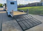 7x18 White Hybrid V Nose Trailer with 1' Mesh Siding (2) 5,200lb Axles - Image 17