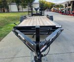 7' x 18' I-Beam Equipment Trailer (2) 7K Axles Stand-Up Ramps 14K GVWR - Image 3