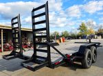 7' x 18' I-Beam Equipment Trailer (2) 7K Axles Stand-Up Ramps 14K GVWR - Image 7