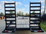 7' x 18' I-Beam Equipment Trailer (2) 7K Axles Stand-Up Ramps 14K GVWR - Image 8