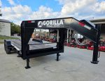 7' x 18' Gooseneck Equipment Trailer (2) 7K Axles King Kong Ramps 14k GVWR - Image 2