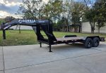 7' x 18' Gooseneck Equipment Trailer (2) 7K Axles King Kong Ramps 14k GVWR - Image 4