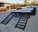 7' x 18' I-Beam Equipment Trailer (2) 7K Axles Stand-Up Ramps 14K GVWR - Image 10