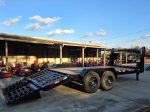7' x 18' Gooseneck Equipment Trailer (2) 7K Axles King Kong Ramps 14k GVWR - Image 12