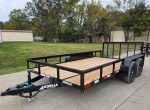 7x14 Dovetail Utility Trailer Powder Coated With Gate (2) 3500lb Axles 7K GVWR - Image 3