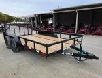 7x14 Dovetail Utility Trailer Powder Coated With Gate (2) 3500lb Axles 7K GVWR - Image 2