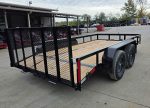 7x14 Dovetail Utility Trailer Powder Coated With Gate (2) 3500lb Axles 7K GVWR - Image 7