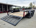 7x14 Dovetail Utility Trailer Powder Coated With Gate (2) 3500lb Axles 7K GVWR - Image 12