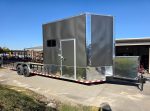 8.5x30 Charcoal V-Nose Hybrid Enclosed open Trailer 9.5 Interior (2) 7000LB Axles 14K Gvwr - Image 2