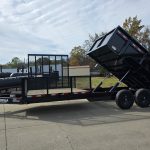7x20 Hybrid Dump Utility Trailer with 3ft Sides Equipment (2) 7K Axles