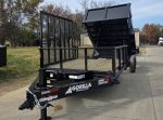 7x20 Hybrid Utility Dump Trailer 2ft Sides with Box (2) 7K Axles - Image 2