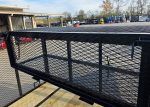 6.4x16 Utility Trailer Straight Deck 4ft Mesh Sides with Basket (2) 3,500lb Axles - Image 13