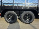 6.4x16 Utility Trailer Straight Deck 4ft Mesh Sides with Basket (2) 3,500lb Axles - Image 21