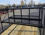6.4x16 Utility Trailer Straight Deck 4ft Mesh Sides with Basket (2) 3,500lb Axles - Image 11