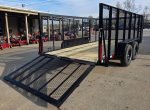 6.4x16 Utility Trailer Straight Deck 4ft Mesh Sides with Basket (2) 3,500lb Axles - Image 10