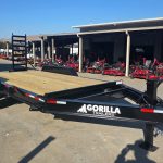 7x14 IBeam Equipment Trailer (2) 5200lb Axles with Stand-Up Ramps 10K GVWR