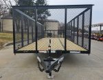 7x20 Dovetail Utility Trailer 4ft Mesh Sides (2) 3,500lb Axles - Image 3