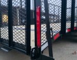 7x20 Dovetail Utility Trailer 4ft Mesh Sides (2) 3,500lb Axles - Image 20