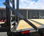 7x20 Equipment Trailer 8" I-Beam (2) 7K Axles Standup Ramps 14K GVWR - Image 13