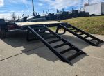 7x20 Equipment Trailer 8" I-Beam (2) 7K Axles Standup Ramps 14K GVWR - Image 11