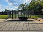 6.4x18 Debris Junk Trash Removal Leaf Trailer 6ft Mesh Sides (2) 3500lb Axles Tube Railing - Image 4