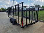 6.4x18 Debris Junk Trash Removal Leaf Trailer 6ft Mesh Sides (2) 3500lb Axles Tube Railing - Image 21